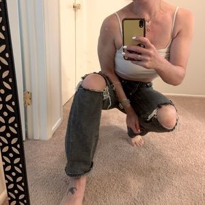 Distressed Boyfriend Jean
